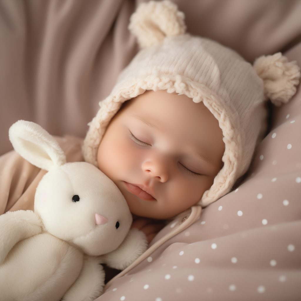 Beba spava u krevecu na pravom dušeku za bebu